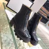 2023 New Fashion Women Boots Horsebit Boots Boots في الخريف والشتاء الكعب السميك الكعب السميك من الجوارب مارتن قصيرة الحجم 35-40