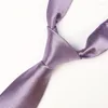 Kowądy Wysokiej jakości 2022 Men Business Casual 6 cm szczupły dla fioletowych eleganckich krawatów chude w paski męskie l6018
