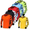 Magliette da esterno Uomo Bambini Calcio Maniche lunghe Divise da portiere Sport Training Traspirante Maglia da portiere da calcio Kit 221102