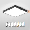 Plafoniere Quadrate Luce LED Lampada moderna Soggiorno Apparecchio di illuminazione Camera da letto Cucina Montaggio superficiale Pannello da incasso Telecomando