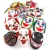 Party Masks Halloween Clown Face Mask Glow LED Maski Masque Masquerade Mask Cosplay Party Lighting Maski Halloween Cosplay Dekoracja 053