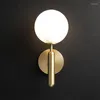 Lâmpadas de parede Modern Led Stone Mirror Light Abajur Decoração Industrial Home Deco Bedroom Lamp ao lado