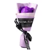 Simpatici fiori di rosa artificiali bouquet di sapone simulato singolo damigella d'onore con fiore per regali di nozze di compleanno di San Valentino