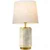 Table Lamps Modern Lamp Home El Desk Marble Bronze For Bedside Bedroom Office Indoor Decoration Lighting Fixtures