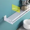 Hooks Kitchen Shelf Organizer Wall Mounted Bracket Storage Rack Stainless Steel Spice Jar Cabinet Supplies Bathroom