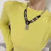 Choker Chinese Bamboe Geometrische Kwastje Ketting Voor Vrouwen Cool Trend Persoonlijkheid Donkere Sleutelbeen Ketting Vintage Mode-sieraden