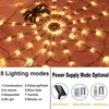 Strings Led Halloween Spider Web Wall Lights DIA 1M 60LEDS Lâmpada de jardim da rede para Natal Holida Home Bar KTV Party Window Room Pátio