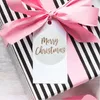 ギフトラップ500pcs/ロールラウンド透明なゴールドフォイルメリークリスマスステッカースタンプエンベロープカードのシールラベル招待パッケージ装飾
