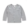 Camicie 0-6 anni neonate top lavorati a maglia capispalla cardigan a maniche lunghe per bambini primaverili