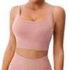 Roupa de ioga, roupas íntimas sensuais de roupas íntimas, insetos com ritmo, sutiã grande e sem traslado xícara fixa fixa fities fitness top sport bras women