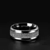 Классическое зерно -серебряное кольцо с серебряным кольцом 8 мм