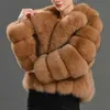 Women's Fur Faux Autumn Winter Mink Coat Women Luxury Thick Warm Lapel Long Sleeve White Black Khaki Fluffy Jacket T221107