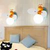 Wall Lamps Creative Cartoon Boy And Girl Bedroom Aisle Balcony LED Lamp