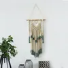 Arazzi Macrame Boho Appeso a parete Arazzo tessuto a mano Accessori per la decorazione della casa Art Nappa Appartamento Dormitorio