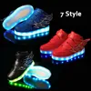 Sample Rozmiar 25-37 Dzieci świecące światło dzieciak dla chłopców LED z podeszwy oświetlone buty 221101
