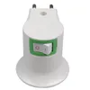 E27 LED -ljus Male Sochet -bastyp till AC Power 220V EU Plug Lamp Holder Gulb Adapter Converter On/Off -knappomkopplare