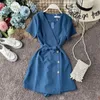 Casual Dresses Summer Fashion V-Neck Dress Women's Short With Leggings Women kläder