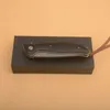 Promoción R1102 Flipper Cuchillo plegable Hoja de punto de caída de acero de Damasco G10 con mango de hoja de acero inoxidable Rodamiento de bolas Cuchillos de carpeta de bolsillo EDC de apertura rápida