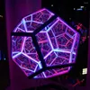 Creative Cool Dodecahedron Night Light Multi-color Change 20cm Flashing Color Art Lamp para regalo de cumpleaños de los niños