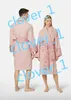 Men Dames Slaapkleding 100% katoen klassieke pyjama's lange mouw ontwerper huis gewadenunisex luxurys badjas met riem bulk items groothandelspartijen 7 kleuren klw1739