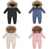 Giyim Setleri Kış Sıcak Snowsuit Boy% 90 Ördek Aşağı Ceket Bebek Palto Toddler Kız Giysileri Çocuk Tulum 2 6y Parka Gerçek Kürk Giysileri 221102