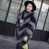 Pelliccia da donna Leopard Women Faux Cappotti 2023 Retor Patchwork Coat Fluffy Giacca invernale femminile Parka M872