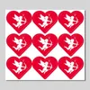 Presentf￶rpackning 90 st r￶da hj￤rtformade klisterm￤rken Alla hj￤rtans dag Angel Heart for Wedding Party Anniversary Decoration Envelope