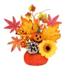 Decorative Flowers Simulation Pumpkin Ornament Autumn Pinecone Berry Decor Po Props For Thanksgiving Home Party