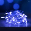 سلاسل Fairy Light CR2032 بطارية تعمل بطارية LED FIREFLY MINI Christmas Copper Wire Ster