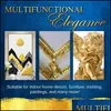 Autres arts et artisanat 9x9cm 100 feuilles pure feuille d'or brillant pure pour la gilding funniture lignes artisanat artisanat d￩coration dht21