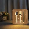 Luci notturne LED Wood Light Tazza di caffè Tè Luminaria Bicchiere da vino Lampada di moda per la decorazione della sala da pranzo del ristorante del negozio