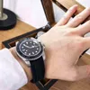 Montre r Olexs meilleure vente Wis boîtier en acier fin bracelet en silicone trois aiguilles mécanique yacht pour hommes