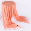 Scarves 2022 Elegant Women Cashmere Summer Scarf Thin Solid Pashmina Shawl And Wrap Soft Long Female Foulard Hijab Stoles Head