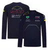 T-shirt de motorista de motorista F1 novo traje de corrida de mangas compridas F￳rmula 1 com o mesmo uniforme de equipe pode ser personalizado