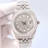 SSV3 04Z8 Wristwatch Diamond Watch Mens Automatic Mechanical Watch 41mm With Diamond-studded Steel Fashion Busins Wristwatch Bracelet Waterproof Mo