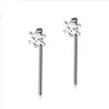 Stud Stud 1 paar punk titanium staal lange stick pirate skl oorbellen voor mannen mode sieraden drop levering 2022 dh5kv