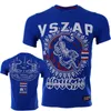 Männer T-Shirts VSZAP Sommer Muay Thai Fitness T-Shirt Männliche Kurzarm Oansatz Männer Casual Baumwolle Gedruckt Tiger MMA Sweatshirt