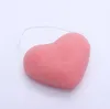 Konjac Facial Cleansing Puff Heart Shaped Facials Clean Sponge Konjac Exfoliating Dirt Baths Sponges Face Care Makeup Tools P1103