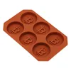 Ferramentas de sorvete 6 Chocolate Silicone Bitcoin Mold Ice Cube Fondant Patisserie Candy Mold Bolo Modo de decoração Clouds Acessórios de assadeira EE