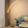 Floor Lamps Minimalist Light Led Lamp Fashionable Bedside Vibe Arc BedroomCorner Lampe Chevet Living Room Decoration