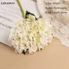 Flores decorativas 14Color Simulação Hydrangea Flower Fake Silk for Home decoração Noiva Holding Wedding Bouquet Party Event Design