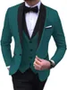 Męskie garnitury spółek szczytowe lapelowe dresy męskie do noszenia biznesu Formal Partii Prezenta Wedding Groomsman Custom Made 3 sztuki