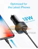 CC487 30W Car Charger USB C 2-Port with 18W Power Delivery 12W PowerIQ PowerDrive PD 2 with LED for iPad iPhone 12 xiaomi