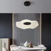 Lampadari FSS Lampadario moderno foglia di loto nero/oro LED luce soggiorno nordico ristorante bancone bar tè