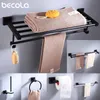 Towel Racks Solid Aluminum Bathroom Hardware Accessories Shelf Single Holder Wall Air Blower Toilet Brush Hook 221102