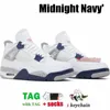 Basketball Shoes 4 Jumpman 4S Midnight Navy Military Black Canvas Fire Red Thunder Violet Ore Canyou Purple White Men Women Designer