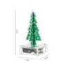 Decorazioni natalizie fai-da-te colorate facili da realizzare albero in acrilico leggero a LED con modulo di kit di apprendimento elettronico musicale