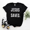 イエスは女性のカジュアルな面白いTシャツを救う女の子のトップティーヒップスタードロップシップ