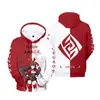 Felpe con cappuccio da uomo adatte per bambini con cappuccio 3D Genshin Impact Felpe con cappuccio da uomo stampate DICNA Game Boys Girls Pullover Hip Hop Outwear