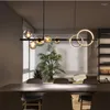 Подвесные лампы современный стеклянный шарик для столовой люстра черная длинная кронштейна кухонная барная стойка дома интерьер Fixtcd